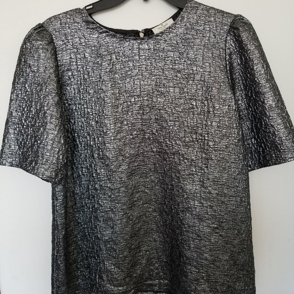 Kate Spade Metallic Dress Blouse